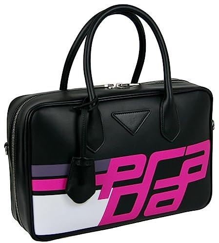 Prada Damen Schwarz Leder Schultertasche 1BB045