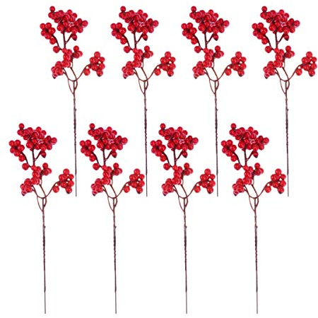 MAGICLULU 10stücke Künstlicher Blumenstrauß Künstliche Beeren Weihnachtsstrauß Blumenschmuck Für Partys Und Feiertage DIY-bastelideen Für Tischdekorationen Und Gestecke