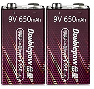 9V Batterie Rechargeable 6F22 Batterie au Lithium Corps température Pistolet Cube multimètre Microphone Neuf Volts USB Guitare (Size : 2)