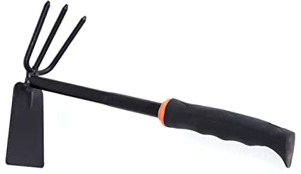 YARNOW Schwarze Werkzeuge Handwerkzeuge Mini Jäter Terrassen Jäten Hacke Vierteiliges Set Gartengeräte Kleine Schaufel Gartenhacke Hacken Für Die Gartenarbeit Doppelhacke Manuelle