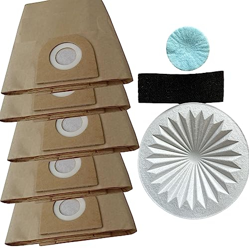 Quailitas Vacuum Cleaner Paper Bags - Hoover Vacuum Cleaner Dust Bags, Compatible With Vax 6131 7131 6151SX 5120 8131 - Pack of 5