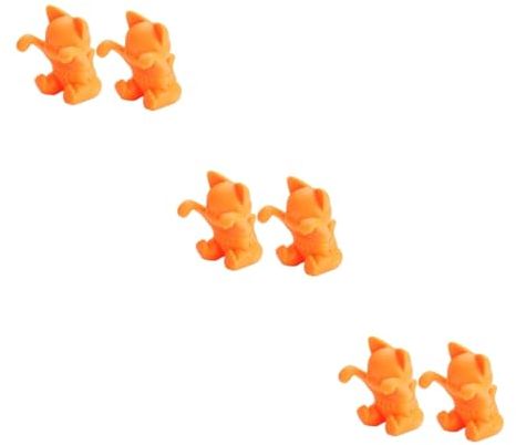 MAGICLULU 6pièces Infuseur à Thé Silicone Animal Filtre à Thé Outil De Cuisine Amusant Et Pratique Orange