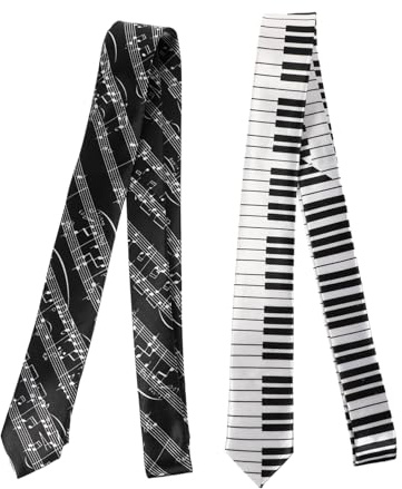 PACKOVE 2 St Slips Semester Musikalisk Mönstrad Musik Nottryck Leopard Pojke Presenter Piano Fest Gynnar Musik Piano Kille Presenter För Män Herr Satäng Dekorationer