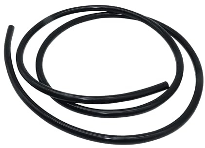 LAVMHAB Silikonschlauch 7mm ID x 10mm OD 1.5 Meter Länge, Flexibler Silikon Gummi-Schläuche Wasser Luft Rohre für die Pumpe übertragen (Schwarz)