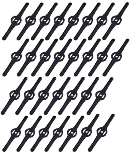 EIHI 30 Piezas Cuchilla Desbrozadora Negra, Cuchilla Desbrozadora, Recambios Desbrozadora, Cuchilla Cortacésped, Cortadora Desbrozadora, para Cortacésped de Jardín