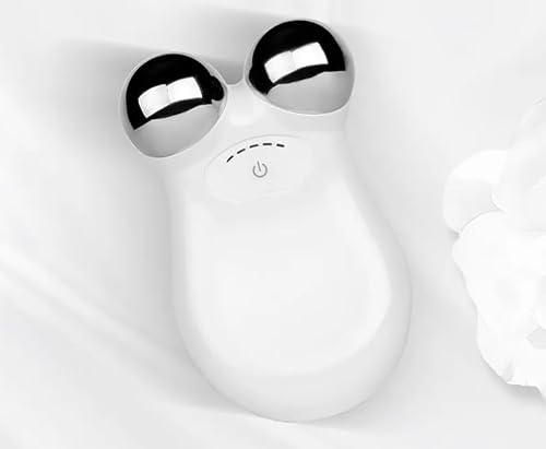 USB Mini microcurrent face Lift Skin Tightening Rejuvenation Spa for Facial Wrinkle Remover Toning Device Beauty Massage Machine (Angel White)