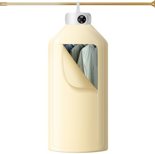 Uten Mini bärbar torktumlare, 600 W elektrisk värmepump torktumlare, automatisk avstängningstimer, lämplig för affärsresor, studenthem, lägenheter, hotell