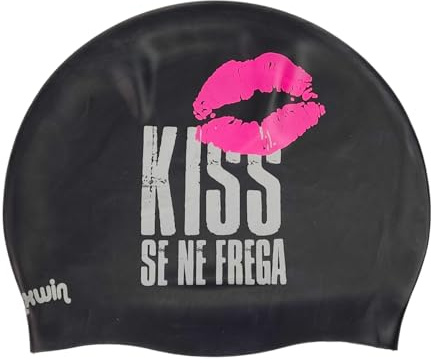 Cuffia in silicone KISS-N | Cuffia da Nuoto | Cuffia da Piscina | Grande Comfort e Aderenza | Arte e Nuoto