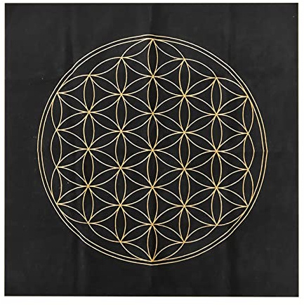 Fortune Astrology - Tapete para cartas de tarot, mantel especial de flores de la vida, tela de adivinación