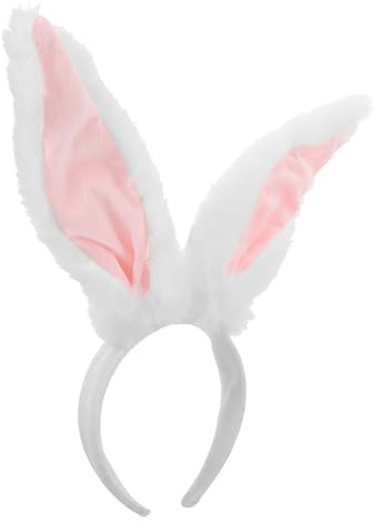 FOMIYES Cerchietto Orecchie Da Coniglio in Peluche Orecchie Lunghe Copricapo Divertente Per Feste Compleanni Balli Di Fine Anno Accessori Per Capelli Da Donna