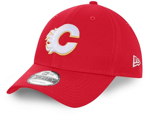 New Era Ishockey justerbar keps 9Forty snapback keps A-ram NHL laglogotyp, Calgary Flames #36203, one size