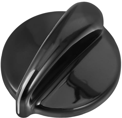 Angoily Herdreglerknopf für Gasherd und Backofen Schwarz aus PC und Abs Leicht zu Montieren und Ersetzen Praktisch für Austausch