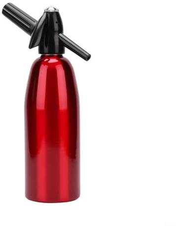 UTTASU Multifunktionale Kohlensäurewasser-Maschine für Soda und Sprudelwasser mit kompaktem Design, Soda-Siphon, Soda-Maschine, Flasche (rot)
