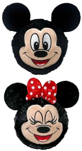 TY Beanie Bouncers Mickey Mouse & Minnie Mouse 2-Pack – Soft Plush Toys for Kids – Bouncy Cuddly Toy Set – Collectible Plushies for Boys & Girls – Disney Soft Toy Duo