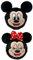 TY Mickey Mouse und Minnie Mouse Bouncy Balls 2er-Set – Weiche Plüschtiere für Kinder – Kuschelige Sammelfiguren – Geschenk für Jungen & Mädchen