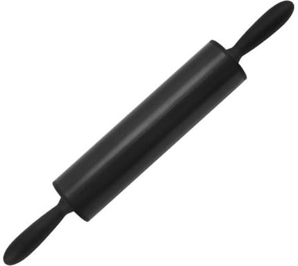 ZGPjubilant Mattarello per Uso Domestico, mattarello per Ravioli, Bastoncino per la Cottura al Forno (43,5x24 cm) (Nero 43,5x24 cm)