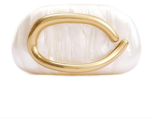 BellaBlend Elegante pochette du soir en cuir PU pour femmes – Sac à bandoulière avec ornements métalliques – Sac tendance pour mariage et occasions spéciales