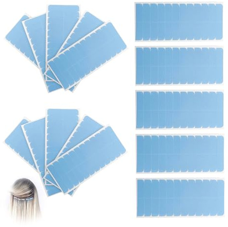360 Piezas Cinta Adhesiva para el Cabello, Cinta Adhesiva de Extensión de Pelo Invisible Doble Cara Cintas Impermeable Peluca para Extensiones y Tramas de Cabello para Fijar Pelucas