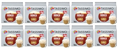 Tassimo Kenco Café au Lait Coffee Pods x16 (Pack of 10, Total 160 Capsules)