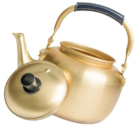 TOYANDONA Bouilloire de Cuisine Aluminium Résistante Chaleur Bouilloire pour Cuisinière Gaz Électrique et Induction Bec Verseur Étroit pour Écoulement Précis pour Thé et Café à Domicile ou