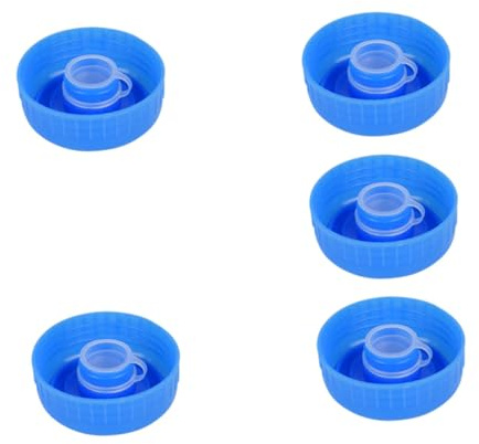 KOMBIUDA 5 piezas Tapas para Botellas de Agua Tapones Selladores Reutilizables de PC Resistentes Accesorios Prácticos para Jarras y Garrafas con Diseño de Rosca