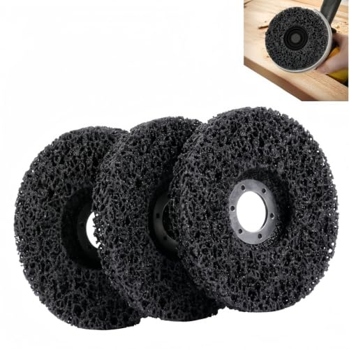 Angle Grinder Paint Stripper Abrasive Wheel,Quick striping disc,4.5,3 Pcs | For Angle Grinder Clean and Remove Paint Coating Rust Welds Oxidation