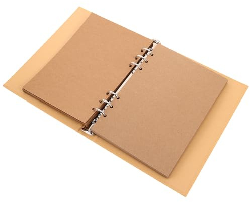 OATIPHO Album Fotografico di Nozze in Carta Kraft A5, Libro di Diario di Scrapbooking Fai da Te con 30 Pagine Spaziose per Coppie, Album di Ritagli per Anniversario e Compleanno, Custode
