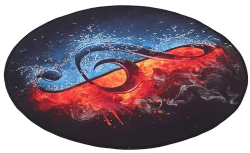 ELEOUTI Non-slip Drum Carpet Thickened Shock Absorbing Rug for Drum