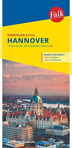 Falk Stadtplan Extra Hannover 1:20.000: mit Ortsteilen von Garbsen, Hemmingen, Isernhagen, Laatzen, Langenhagen