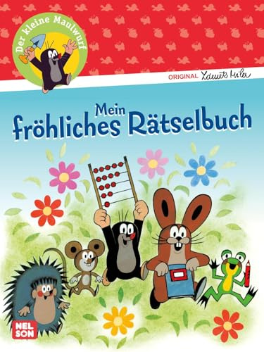 Der kleine Maulwurf: Mein fröhliches Rätselbuch: Rätsel- und Malbuch für Kinder ab 4 Jahren mit vielen Labyrinthen, Ausmalbildern und Denkspielen