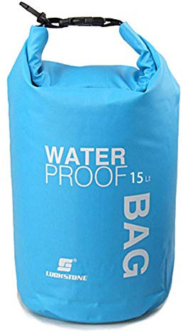 Uncle Paul Boat Dry Bags - Blue 15L Waterproof Bag for Drifting Boating Kayaking Fishing Rafting Swimming Camping Canoeing Surfing 15 litres