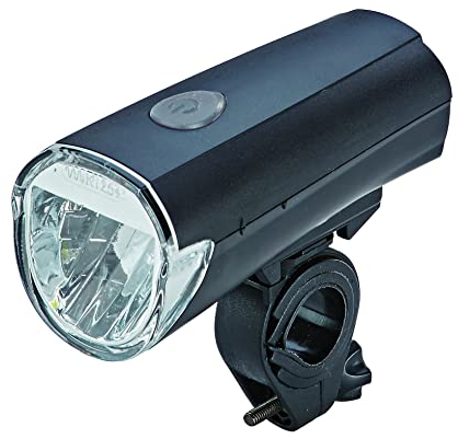 Prophete LED Batterieleuchten Set Fahrradbeleuchtung vorne und hinten, 30/15 Lux umschaltbar StVZO zugelassen einfache Montage