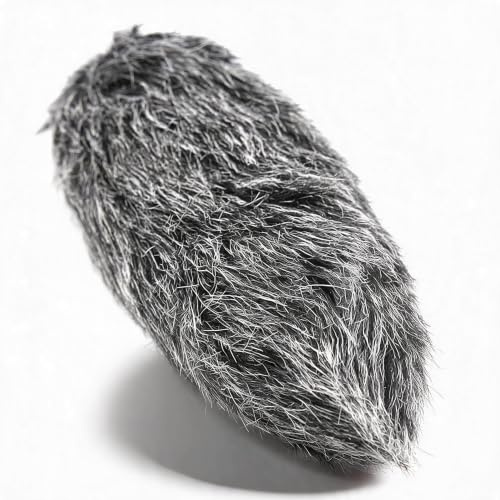 Sxhlseller Mikrofon Windschutzscheibe, Kapazität Mikrofon Windschutzscheibe Furry für RODE VideoMic GO Outdoor Recorder Windschutz Shield Furry