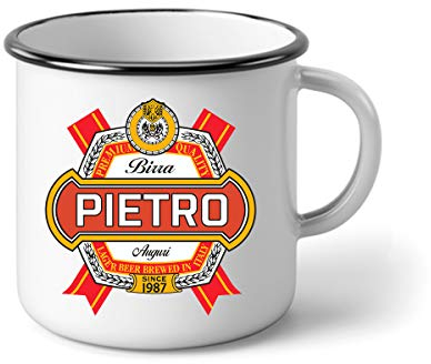 Colorfamily Tazza Personalizzabile Compleanno - Auguri - personalizza con Nome e Anno - Tazza in Alluminio