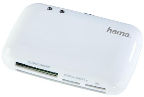 Hama 54835 Lector USB para Tarjeta Sanitaria y Tarjetas de Memoria SD/MMC/Ms/Xd/Micro SD/M2