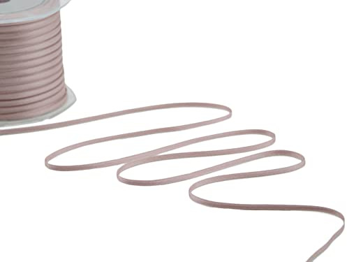 Furlanis - Doppelsatinband, Italienische Gewebe - Antiquarisch Rose, 3 mm x 50 m