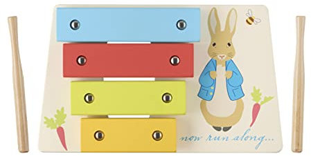 Peter Rabbit Toys, Wooden Xylophone, Toddler Baby Instruments - Musical Toys For 1 Year Old, Montessori Toys, Early Development & Activity Toy, Official Licensed Peter Rabbit Gifts by Orange Tree Toys