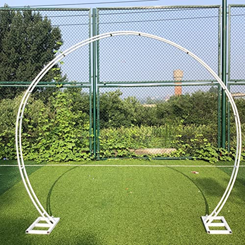 CHUNTIANMEI Arche de Jardin,Arceau à Roses Metal,Arche De Mariage Ronde,Tonnelle De Jardin,pour Décoration De Fête De Mariage Assemblage Facile,White-Large