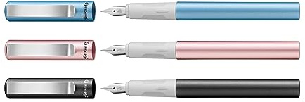 Pelikan Füller Pina Colada inkl. 3 Standard-Tintenpatronen, 3 Farben sortiert, 1 Stück - Zufallsfarbe, kein Farbwunsch möglich