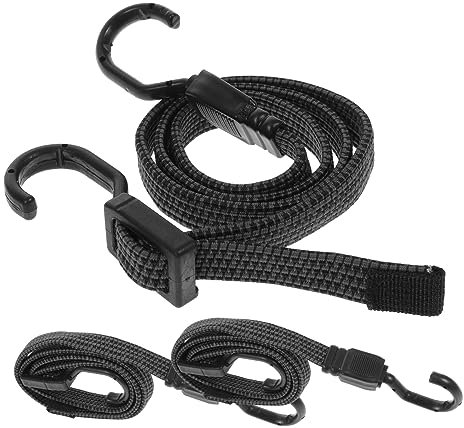 Abaodam 3 Stück Gepäckseilgurte Robuste Bungee-schnüre Haken Elastische Gummibänder Für Die Aufbewahrung Von Frachtgepäck