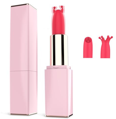 TYDAY G-punkt Vibratoren Stimulation Mini Vibrator mit 9 Vibrationsmodi Lippenstift-Vibrator 3 Ersatzköpfe Wasserdichter Leise klitoris Stimulator Sexspielzeug für Frauen, Paare
