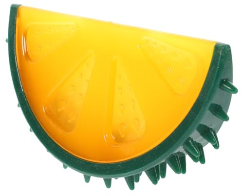FOMIYES Gefrierbares Kauspielzeug Für Welpen Und Hunde Kühlendes Beißspielzeug Zum Zahnen Interaktives TPR Hundespielzeug 13.5X7X4 cm Orange