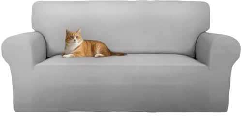 Cotopuro Sofa überzug 3 Sitzer (180-260cm) Stretch, Super Elastisch Sofabezug Mit Armlehnen,Kratzfester rutschfest Sofa Cover für Hunde Katzen und Haustiere, Weich und Bequem