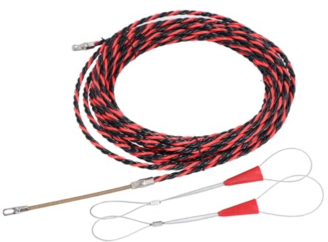 Elektrisk Trådgängare, Elektrisk Tråddragare med Platt Huvud Fisktejpkabeldragare Manuell Ledningsavdragare med Handskar och Buntband Elektriker Gänganordning för Kabeldragning