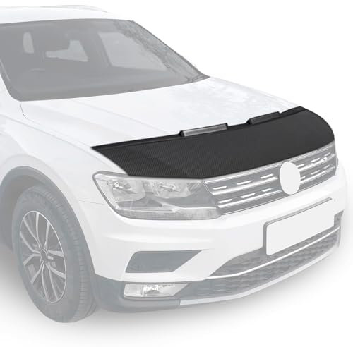 OMAC Haubenbra Steinschlagschutz Bonnet Bra kompatibel mit Skoda Karoq 2017-2025 Carbon Halb