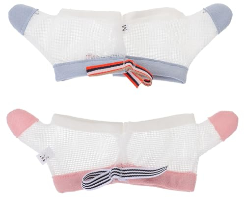 BESTonZON Daumenschutzhandschuhe Für Kleinkinder Anti Saug Handschuhe Atmungsaktiv Daumenlutschen Stoppen 2 Paar Für Babys