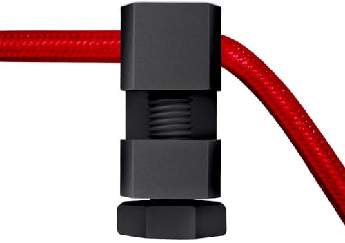 QuirkLz 5 pezzi Decentratore da Parete e Soffitto per Cavi, Ideali per fissaggio cavo elettrico tessile, Decentratore Lampadario - Include Viti e Tasselli