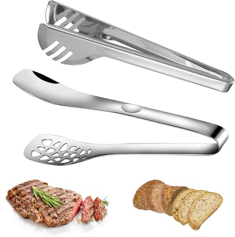 2 Stück Grillzange, 1 24cm Und 1 25cm nudelzange, Küchenzange,Küchenzange, Zange Küche, Grillzange Edelstahl, Grillzangen, Kochzange, Spaghettizange, Fleischzange, Servierzange