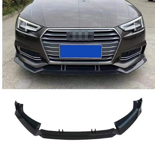 KUYHYNDEW Auto Frontspoiler für Audi A4 B9 Sedan 2017 2018 2019, Auto Front Stoßstangen Spoiler Splitter, Frontlippe Spoiler Kit Auto Zubehör