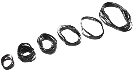 Angoily 50 Stück Kassettenspieler Antriebsriemen Gummi 4mm Flach 40-135mm Für Recorder DVD Laufwerke Ersatz